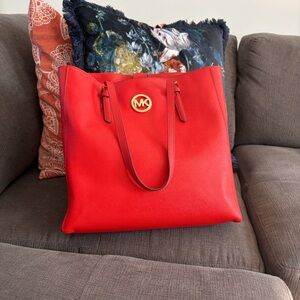 Michael Kors Vibrant Orange Tote